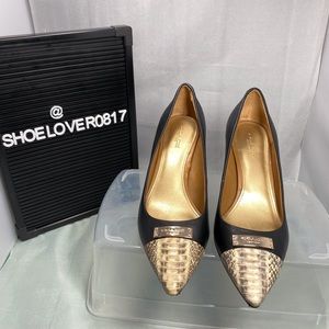 Coach “Zan” Snake skin tip Heel.